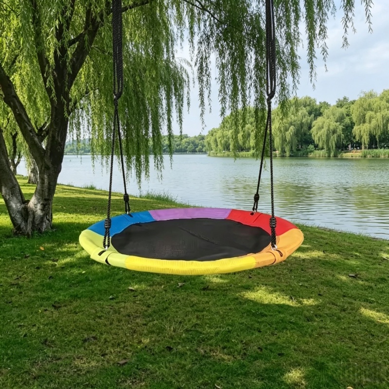 Kids Outdoor Ninja - Circular Oxford Net Canvas Kids Hammock