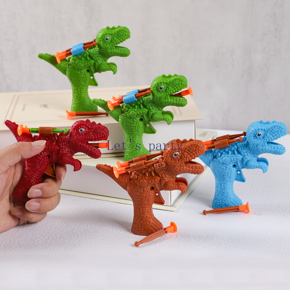 Kids Outdoor Easter Toys - 5Pcs Dinosaur Soft Bullet Gun Shooting