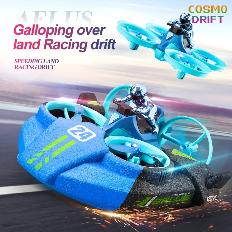 Kids Outdoor Quad - 3-in-1 Land Air Sea RC Aircraft