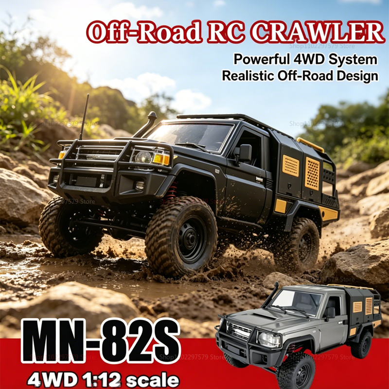 Kids Outdoor Electric Car - MN82 MN82S RC Crawler Truck 1/12