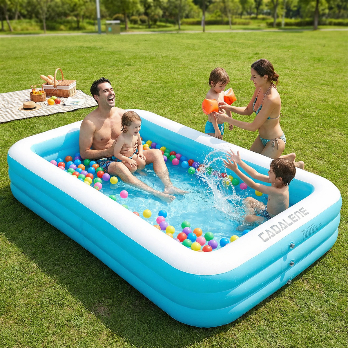 Kids Outdoor Pool - Inflatable swimming Pool for Kids and