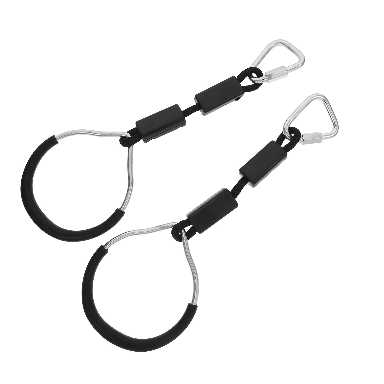 Kids Outdoor Ninja - 2Pcs Colorful Kids Climbing Rings Solid