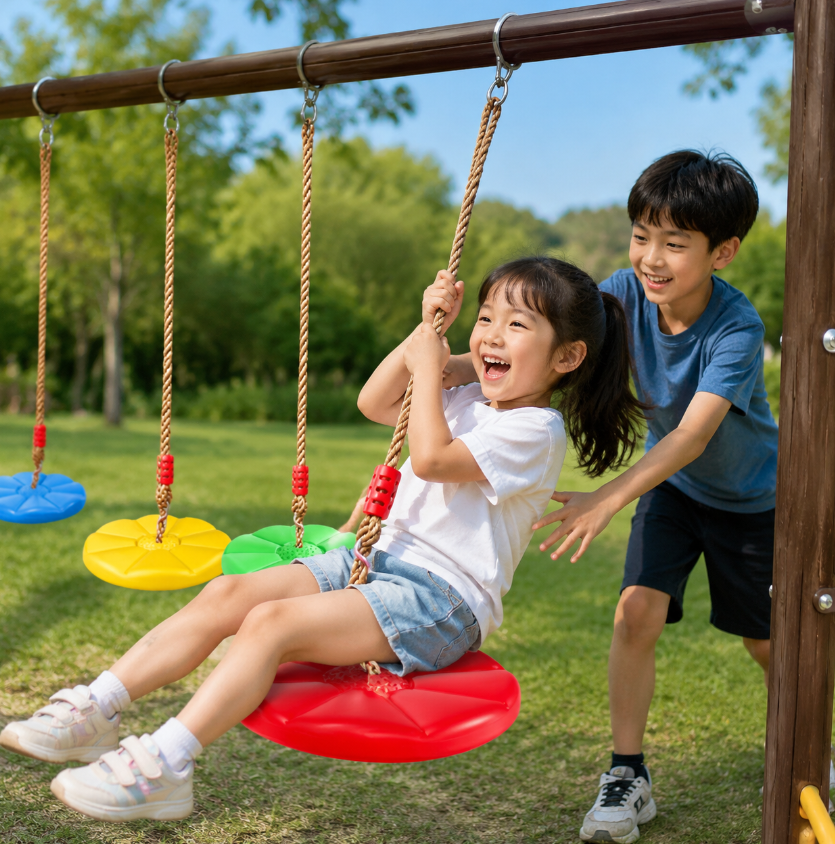 Kids Outdoor Swing Set - Children's Outdoor Plate Swing, Tree Swing