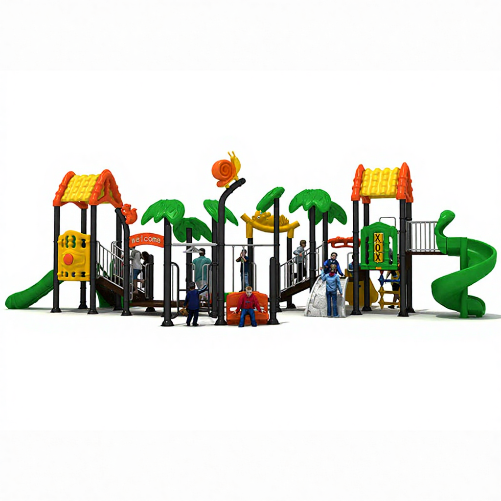 Kids Outdoor Park - High-Level Outdoor Playground Facilities Kids Slide