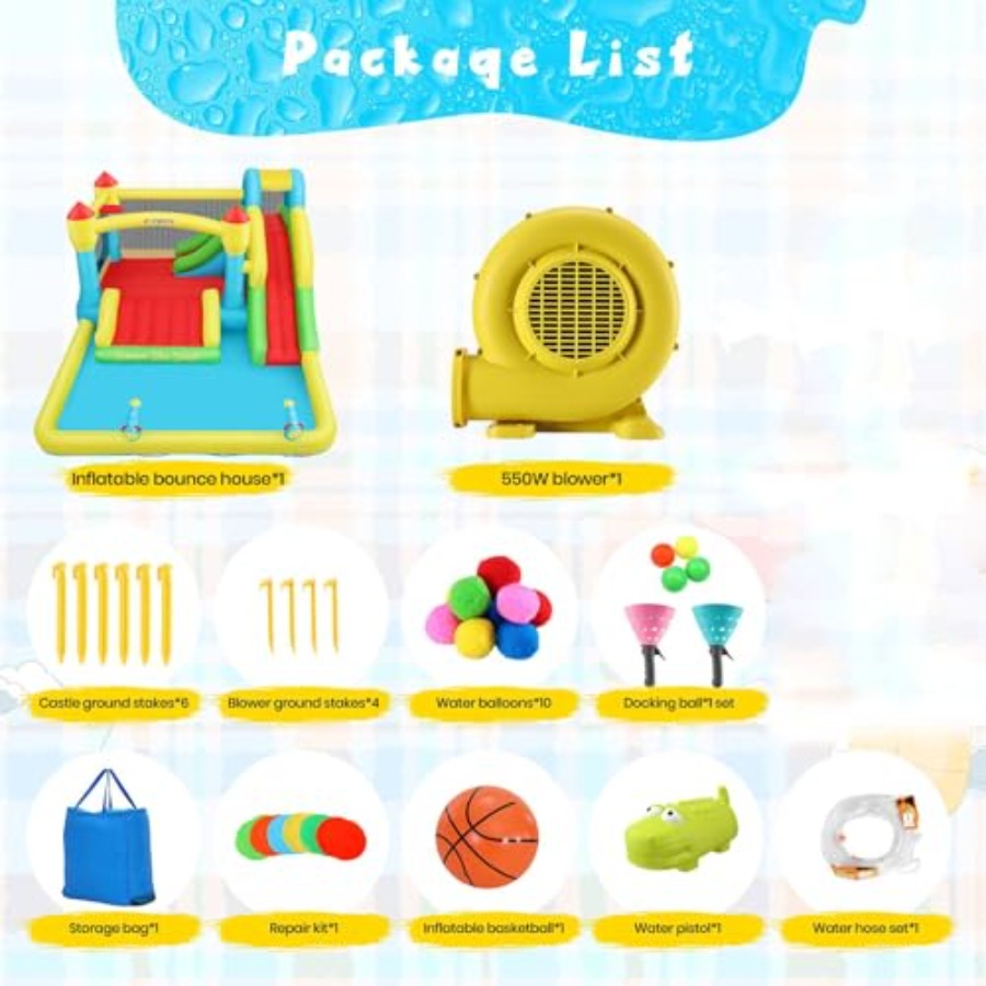 Outdoor/Indoor inflatable wate – Kids Outdoor Bounce House Bewertung und Preis