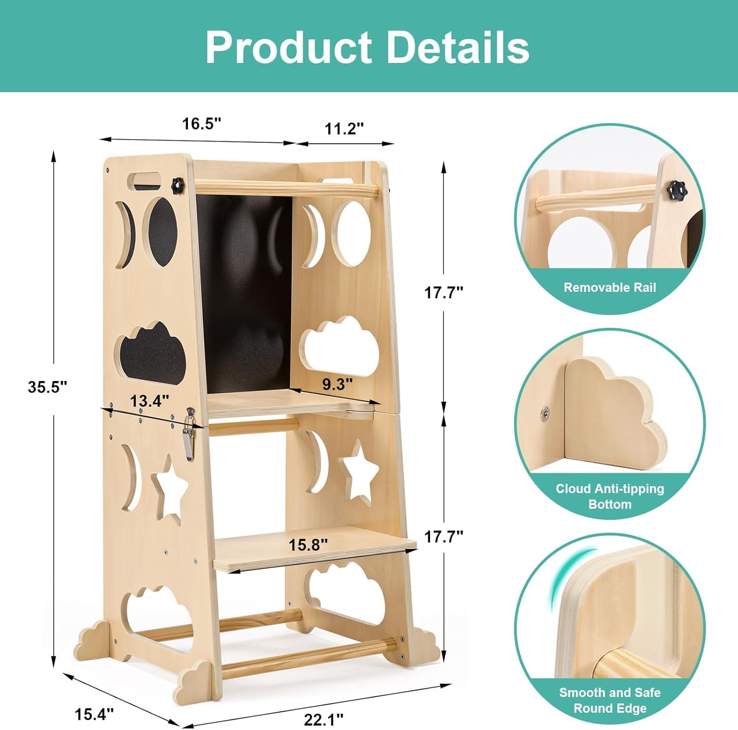 Foldable Toddler Kitchen Tower – Kids Outdoor Table And Chair Set Bewertung und Preis