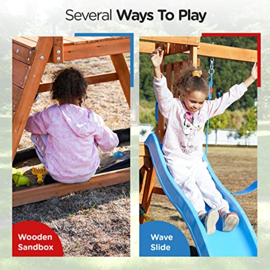 Playground Wooden Swing Sets f – Kids Outdoor Swing Set Bewertung und Preis