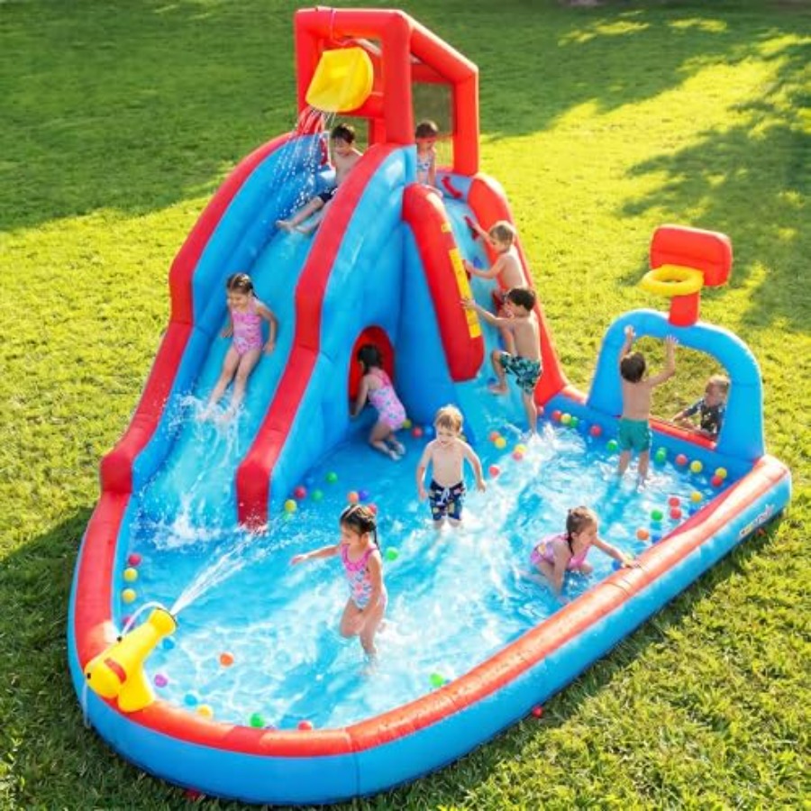 Backyard outdoor water slide i – Kids Outdoor Bounce House Bewertung und Preis