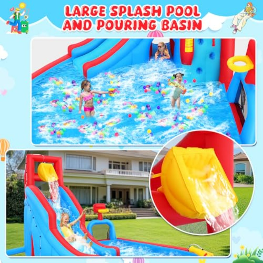 Backyard outdoor water slide i – Kids Outdoor Bounce House Bewertung und Preis