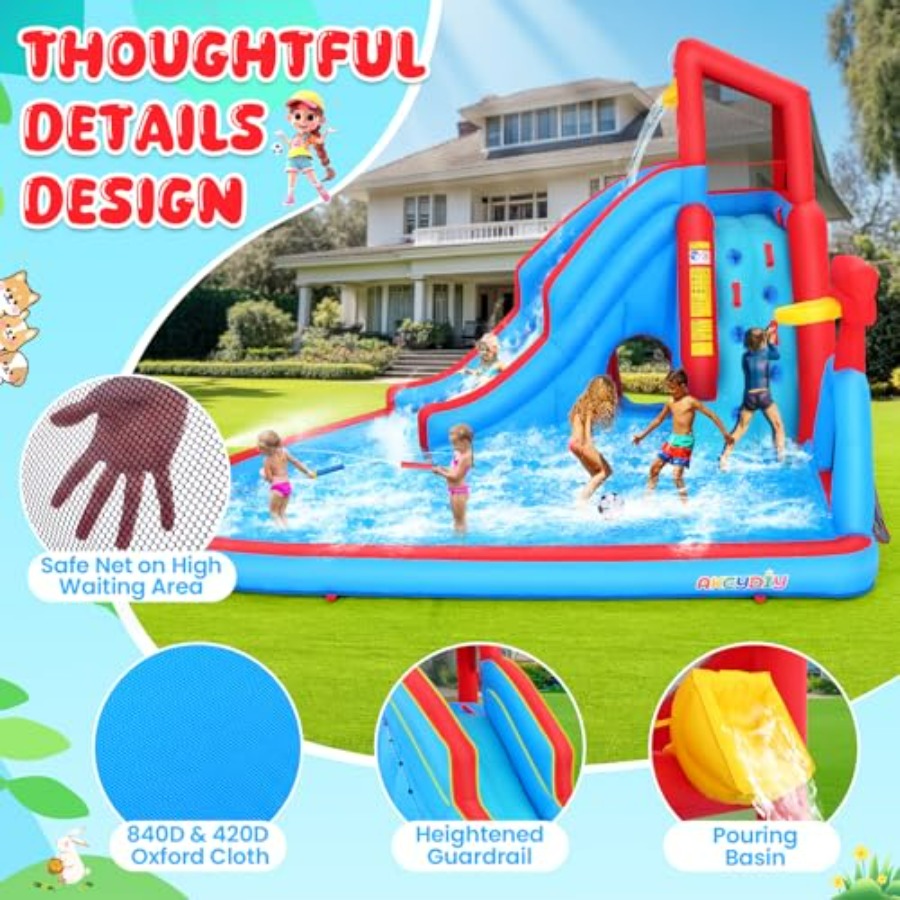 Backyard outdoor water slide i – Kids Outdoor Bounce House Bewertung und Preis