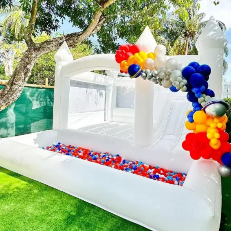 White Bounce House for Kids an – Kids Outdoor Bounce House Bewertung und Preis