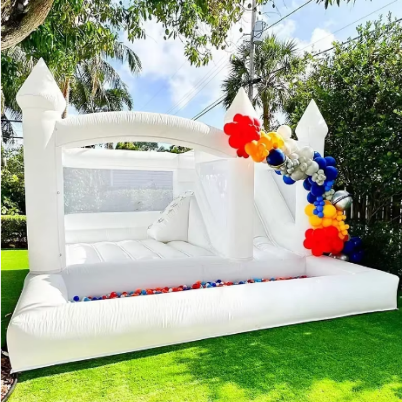 White Bounce House for Kids an – Kids Outdoor Bounce House Bewertung und Preis