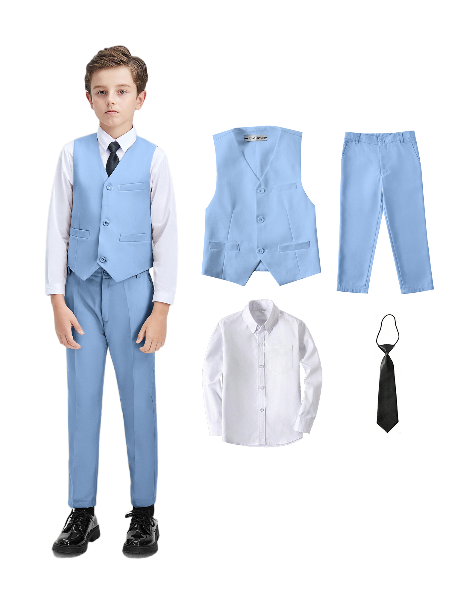 Boys Suit 4-piece Vest Pants S – Kids Outdoor Vest Bewertung und Preis