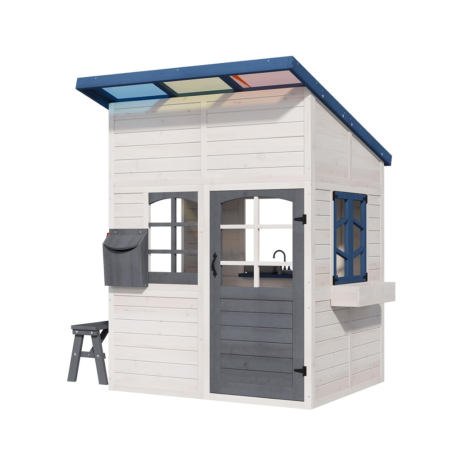 Wooden Kids Outdoor Playhouse  – Kids Outdoor Kitchen Bewertung und Preis