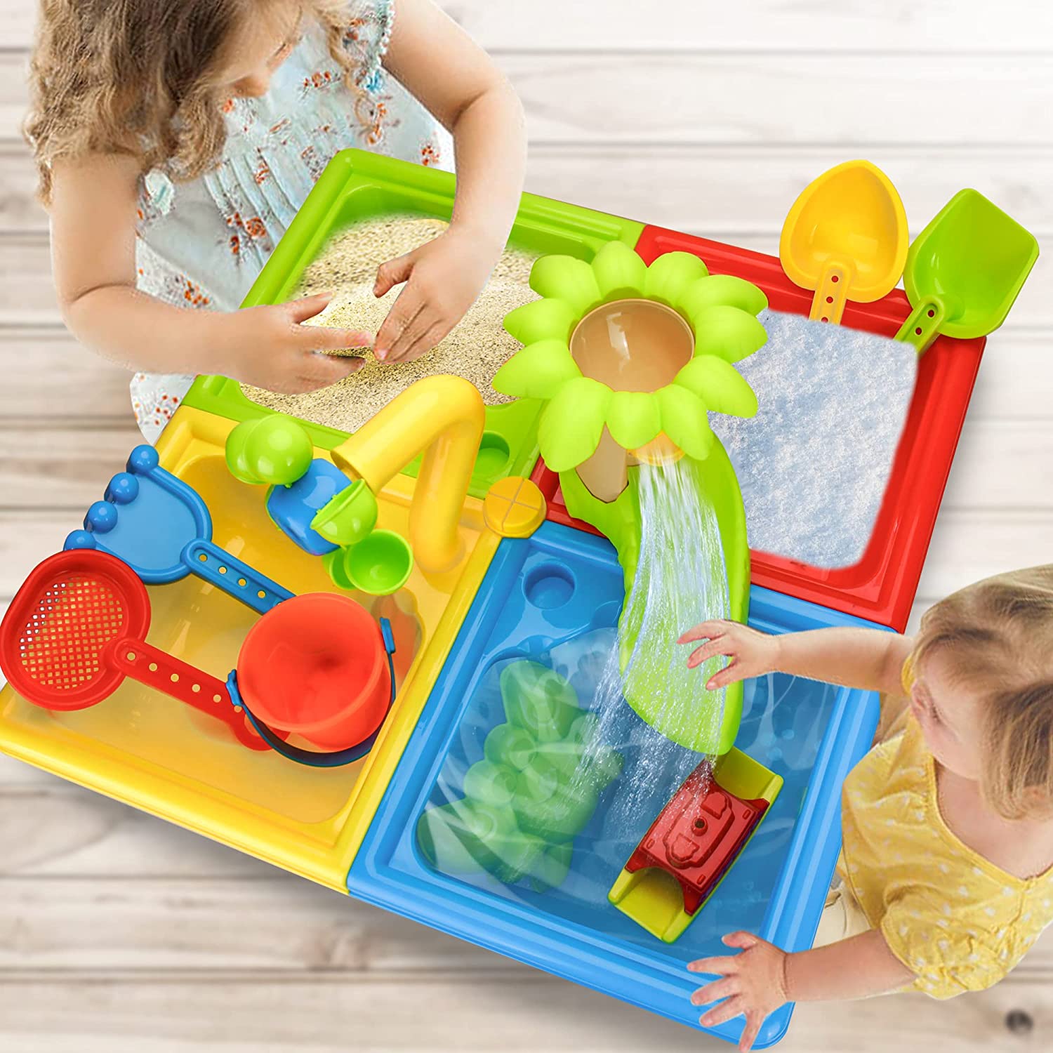 Beach Table Sand Play Toys Chi – Kids Outdoor Pool Bewertung und Preis
