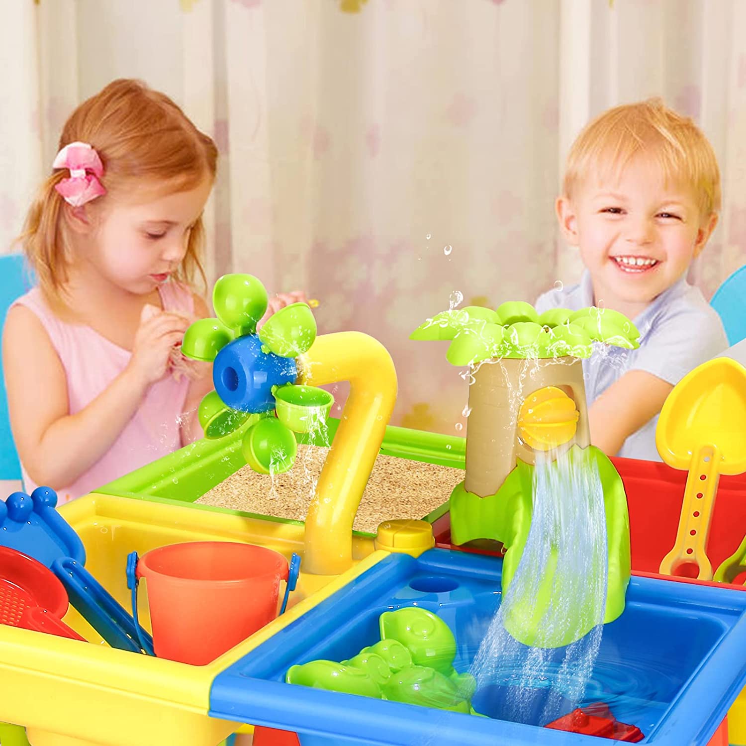 Beach Table Sand Play Toys Chi – Kids Outdoor Pool Bewertung und Preis