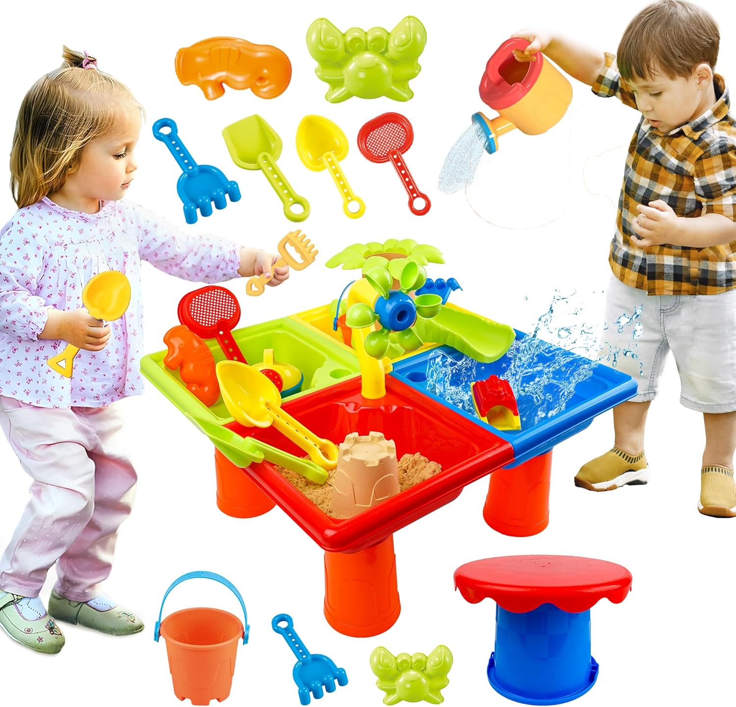25 Pcs Summer Water Table for  – Kids Outdoor Pool Bewertung und Preis