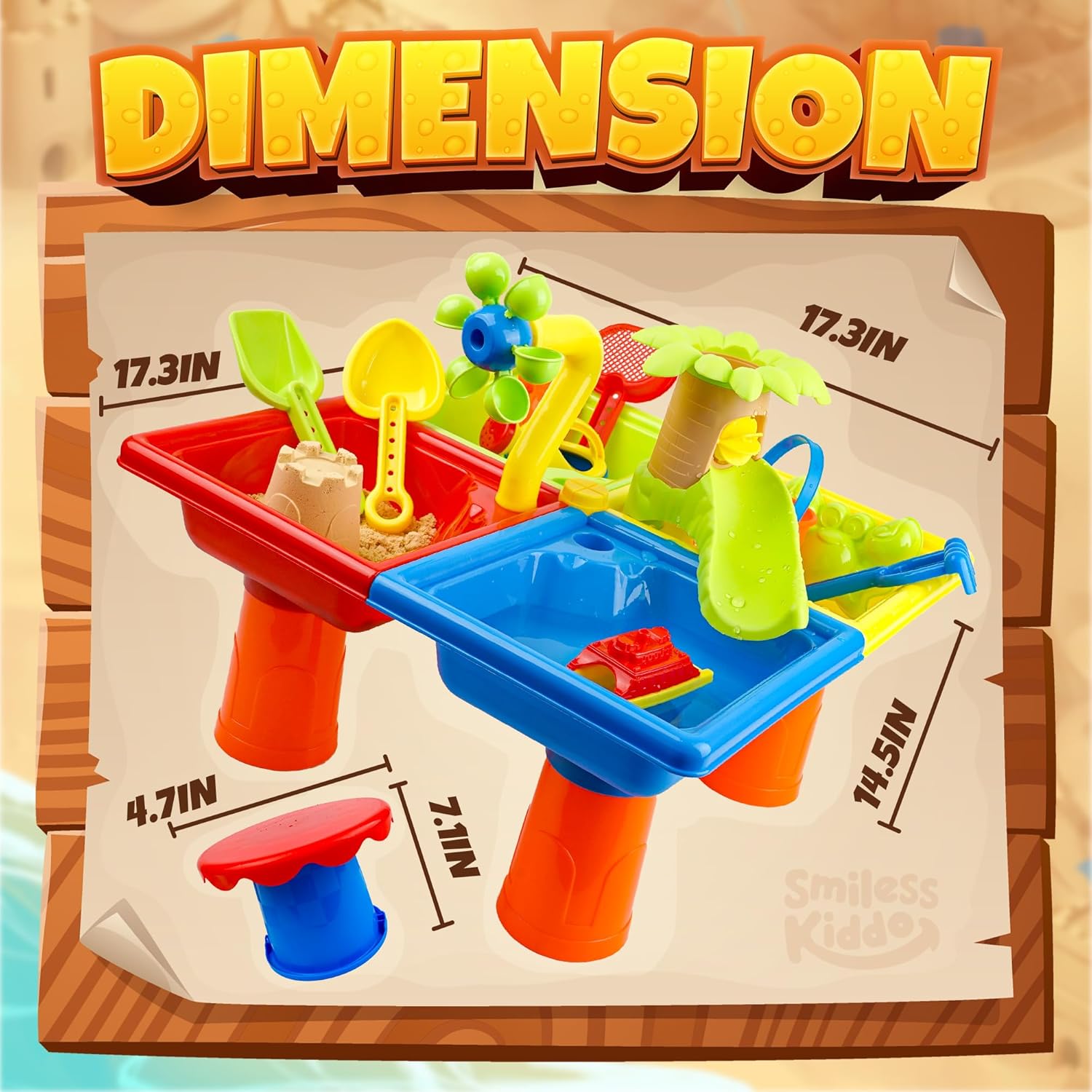 25 Pcs Summer Water Table for  – Kids Outdoor Pool Bewertung und Preis
