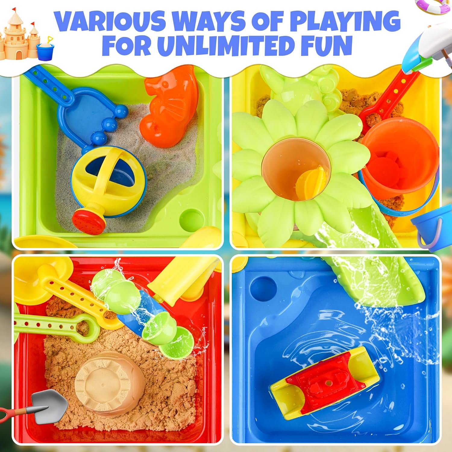 25 Pcs Summer Water Table for  – Kids Outdoor Pool Bewertung und Preis
