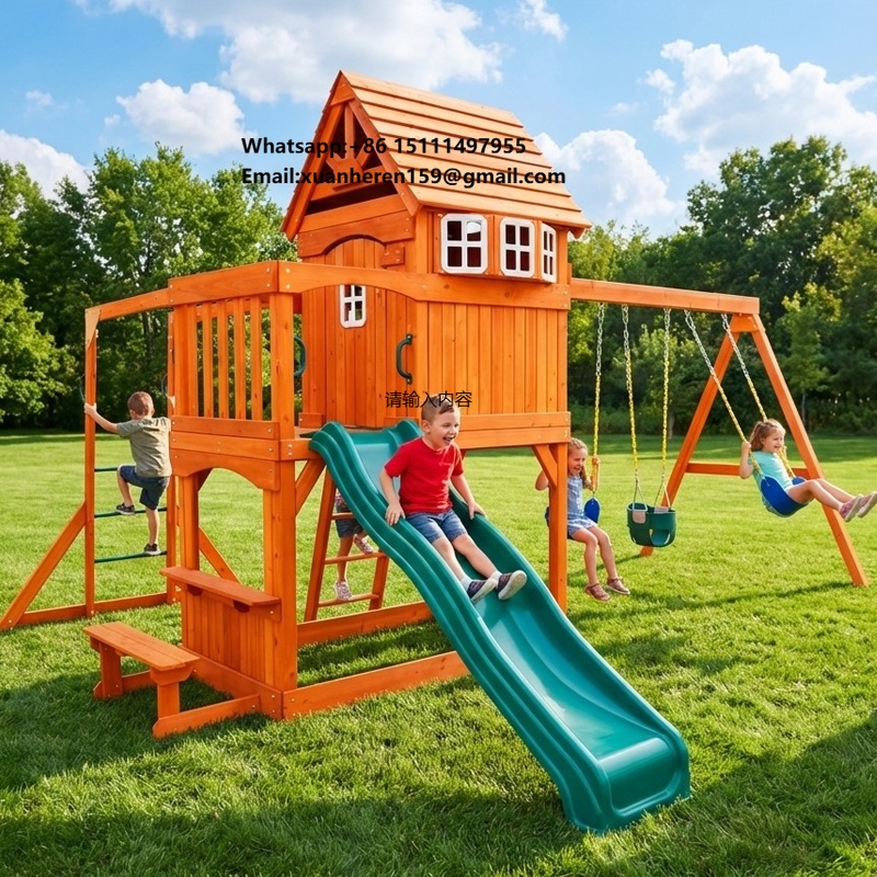 Large Outdoor Amusement Equipm – Kids Outdoor Swing Set Bewertung und Preis