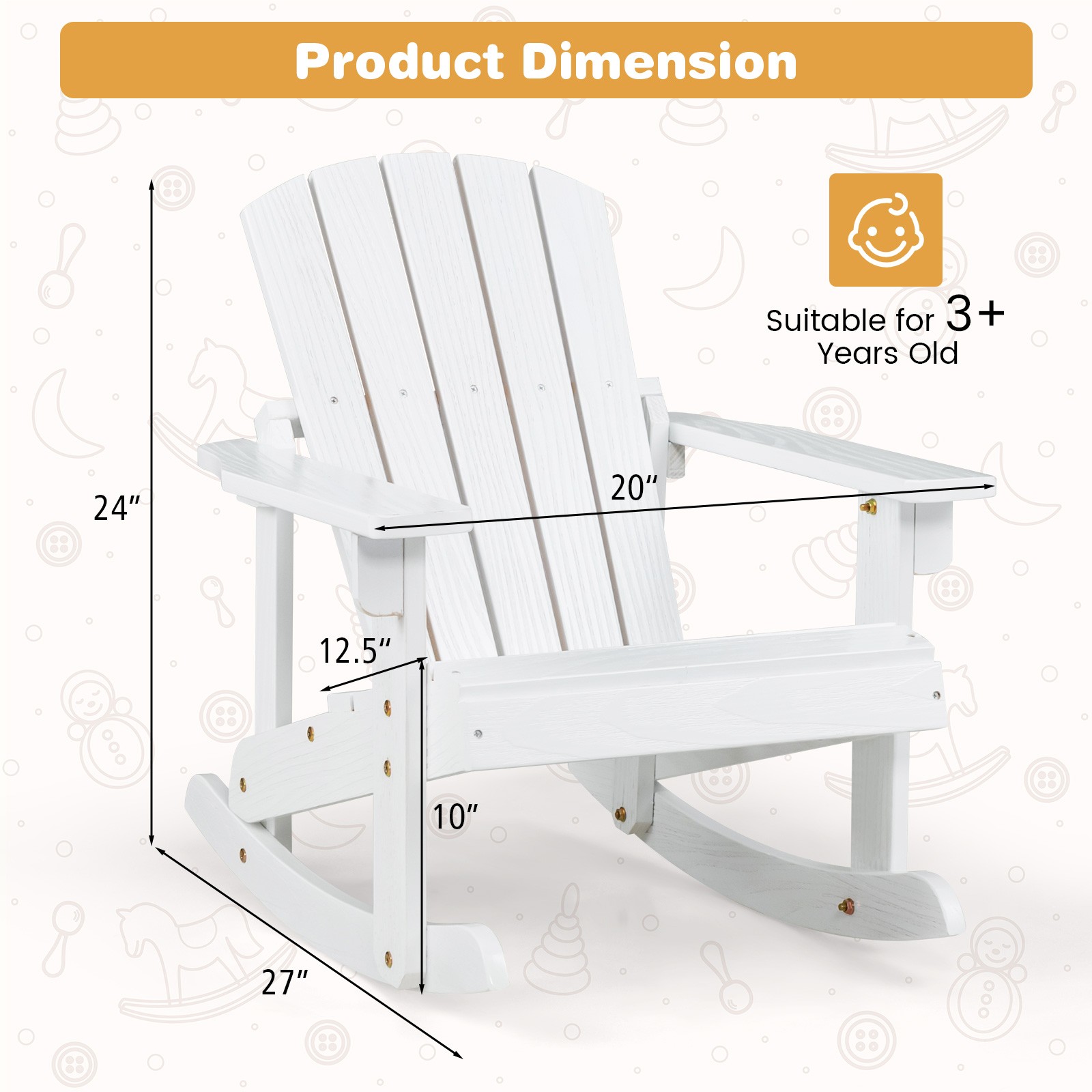 4PCS Kid Adirondack Rocking Ch – Kids Outdoor Adirondack Chair Bewertung und Preis
