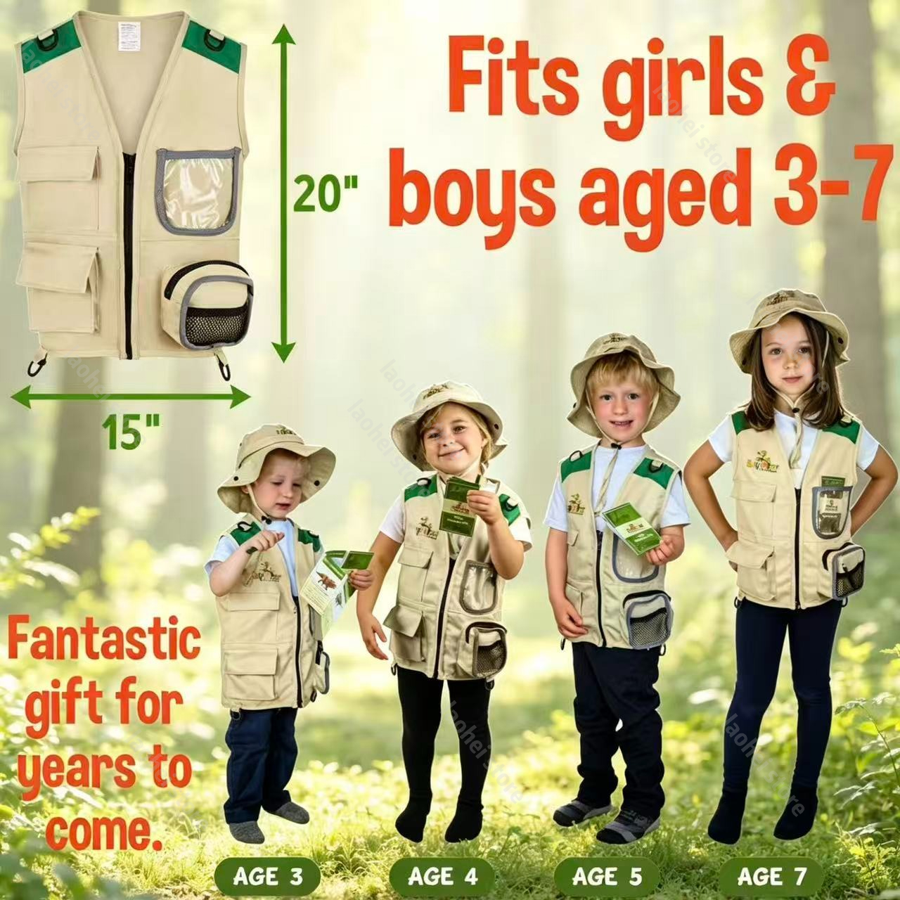 Kids Explorer Vest and Hat Cos – Kids Outdoor Vest Bewertung und Preis