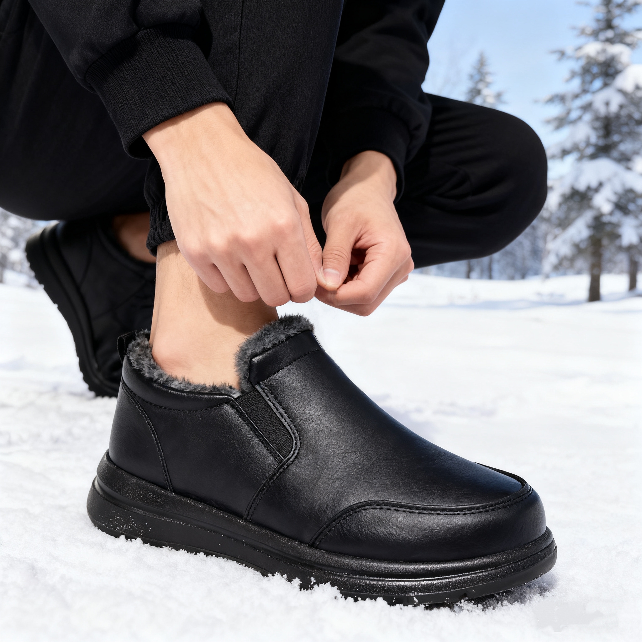 Men's Faux Fur Lined Winter An – Kids Outdoor Shoes Bewertung und Preis