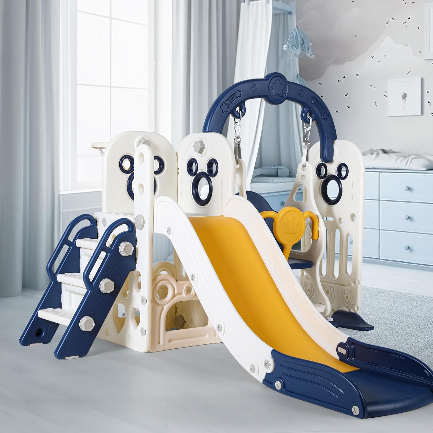 Swing Slide for Kids, 6 in 1 S – Kids Outdoor Climber Bewertung und Preis