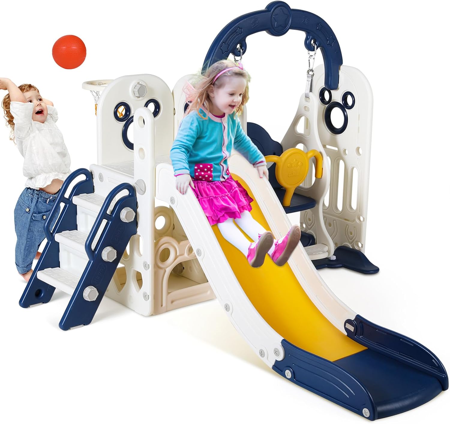 Swing Slide for Kids, 6 in 1 S – Kids Outdoor Climber Bewertung und Preis