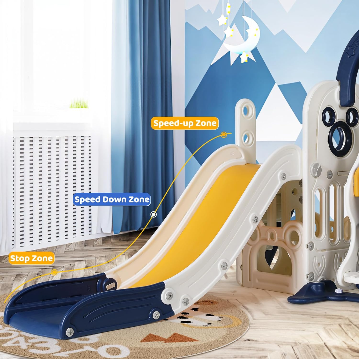 Swing Slide for Kids, 6 in 1 S – Kids Outdoor Climber Bewertung und Preis