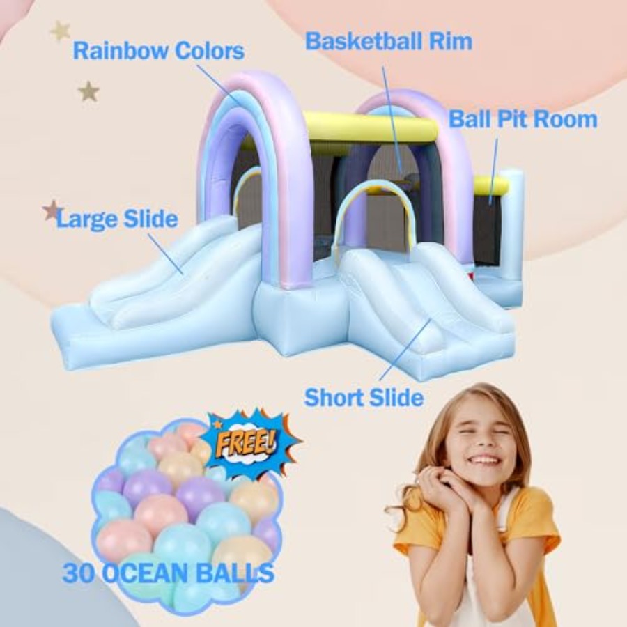 Bounce House for Kids,Marshmal – Kids Outdoor Playhouse B&Q Bewertung und Preis