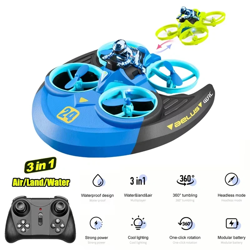 3-in-1 Land Air Sea RC Aircraf – Kids Outdoor Quad Bewertung und Preis