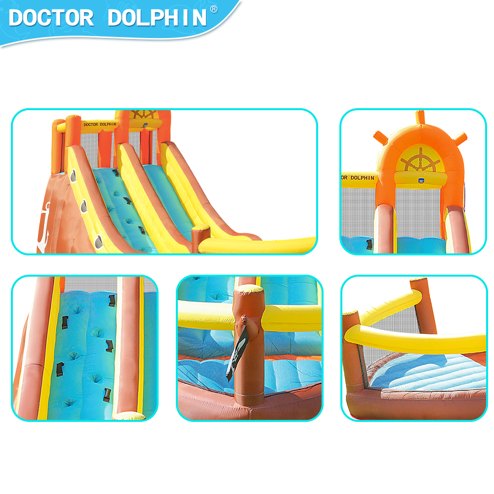 Doctor Dolphin Pirate Ship Out – Kids Outdoor Bounce House Bewertung und Preis