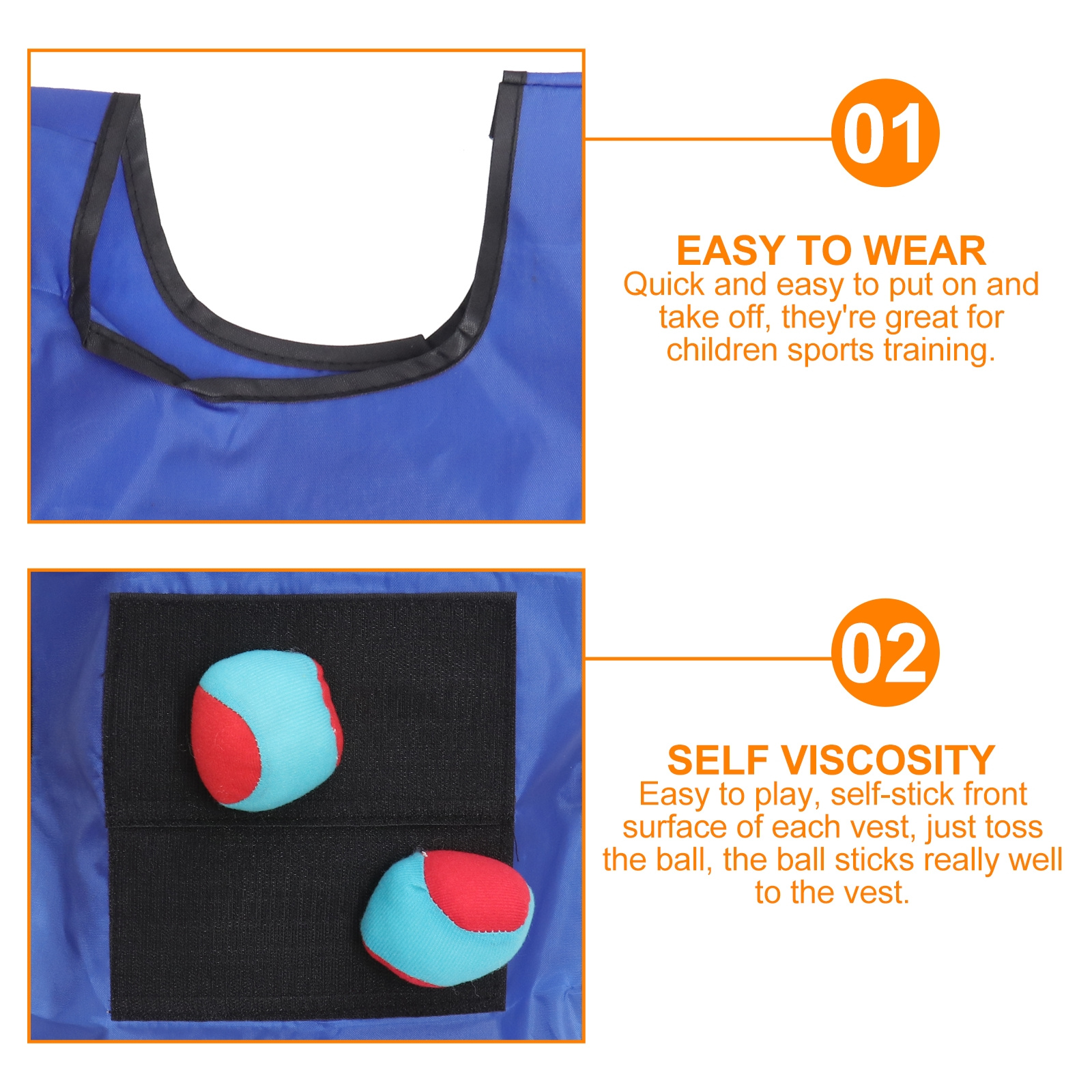 Small Blue Sticky Ball Vest Du – Kids Outdoor Vest Bewertung und Preis
