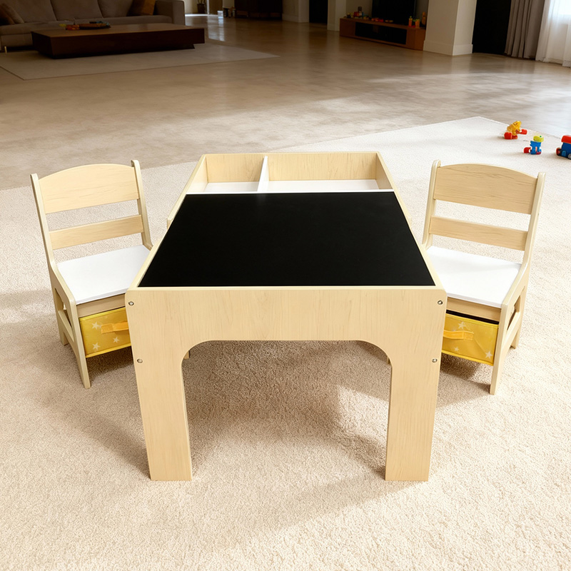 Modern Wooden Kids Table and C – Kids Outdoor Table And Chair Set Bewertung und Preis