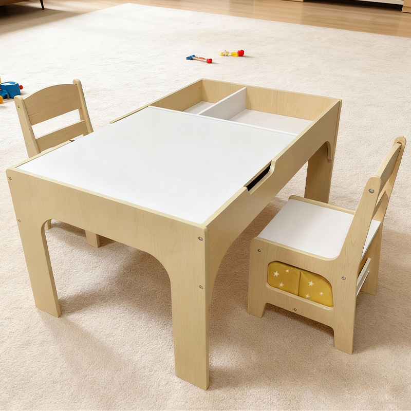 Modern Wooden Kids Table and C – Kids Outdoor Table And Chair Set Bewertung und Preis