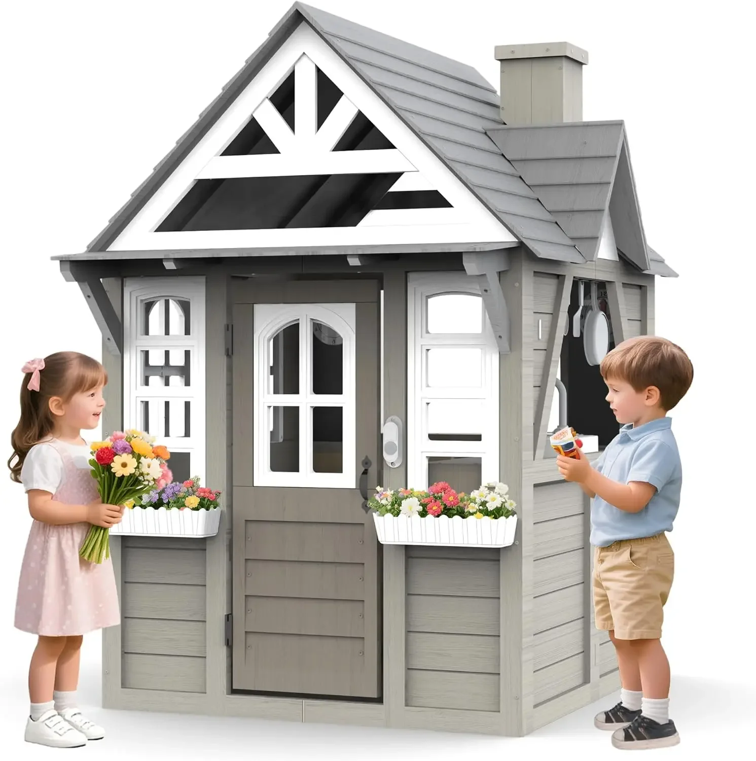 Kids Outdoor Playhouse,Cedar G – Kids Outdoor Kitchen Bewertung und Preis