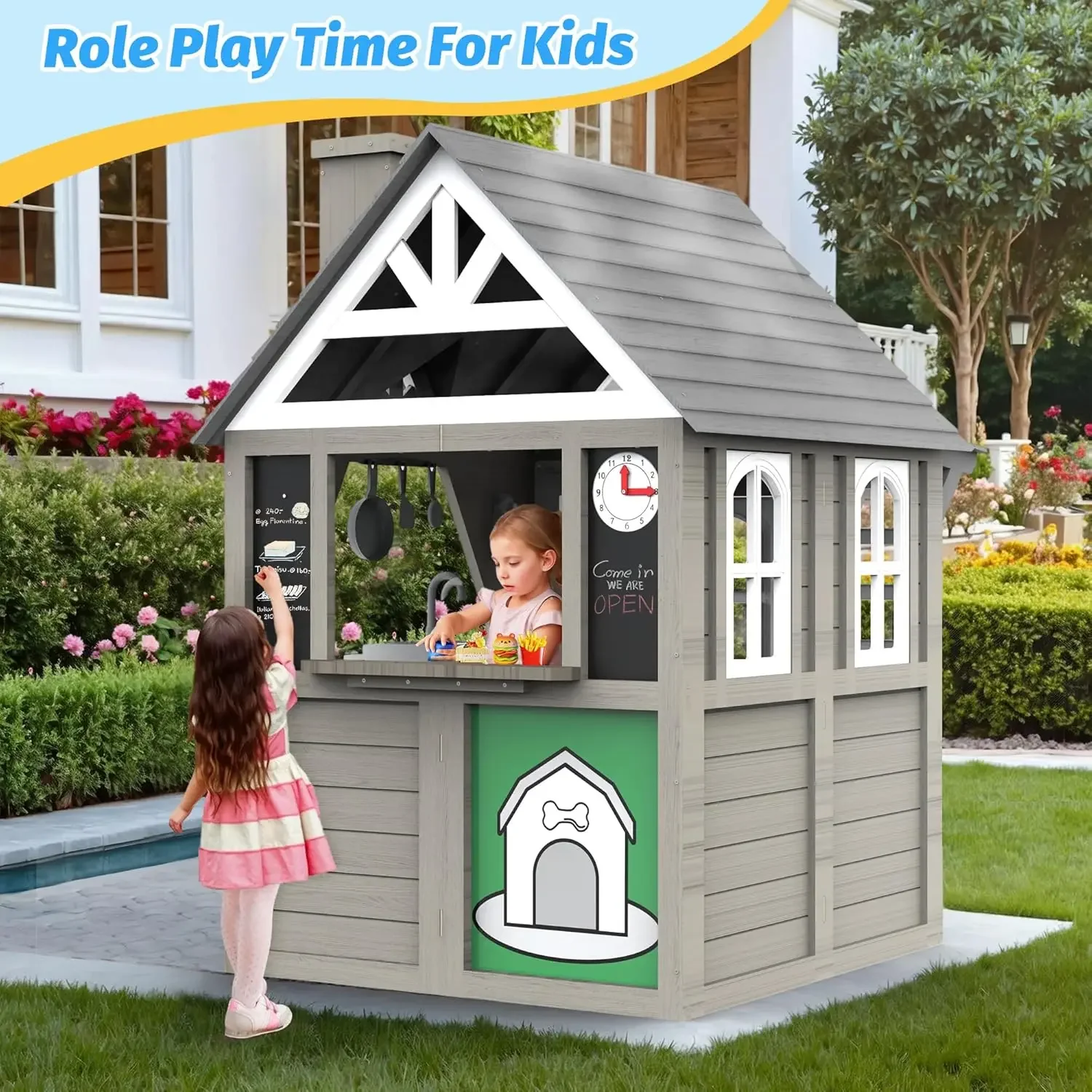 Kids Outdoor Playhouse,Cedar G – Kids Outdoor Kitchen Bewertung und Preis