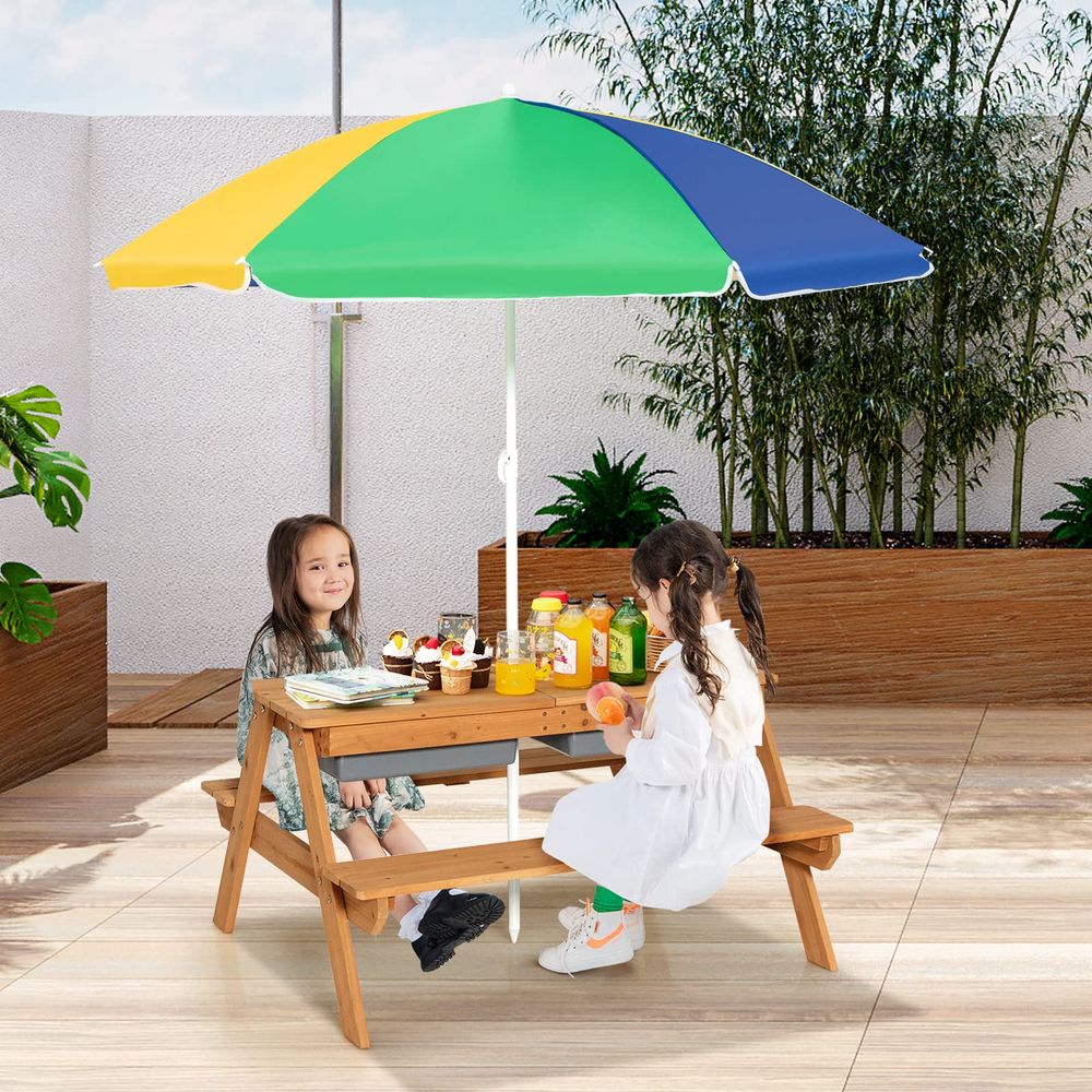 Kids Picnic Table, 4 in 1 Ceda – Kids Outdoor Table Bewertung und Preis