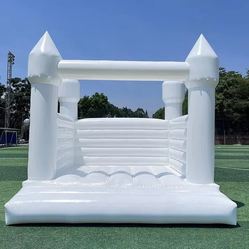 White Inflatable Bounce House  – Kids Outdoor Bounce House Bewertung und Preis