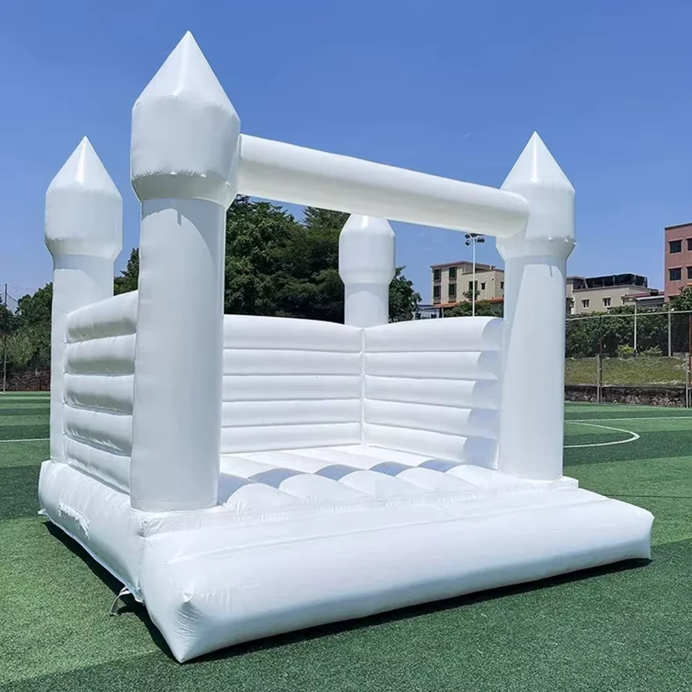 White Inflatable Bounce House  – Kids Outdoor Bounce House Bewertung und Preis
