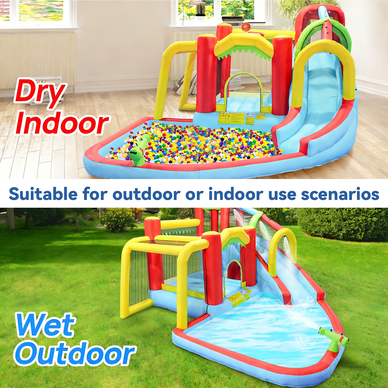 7in1 Inflatable Water Slide Pa – Kids Outdoor Bounce House Bewertung und Preis