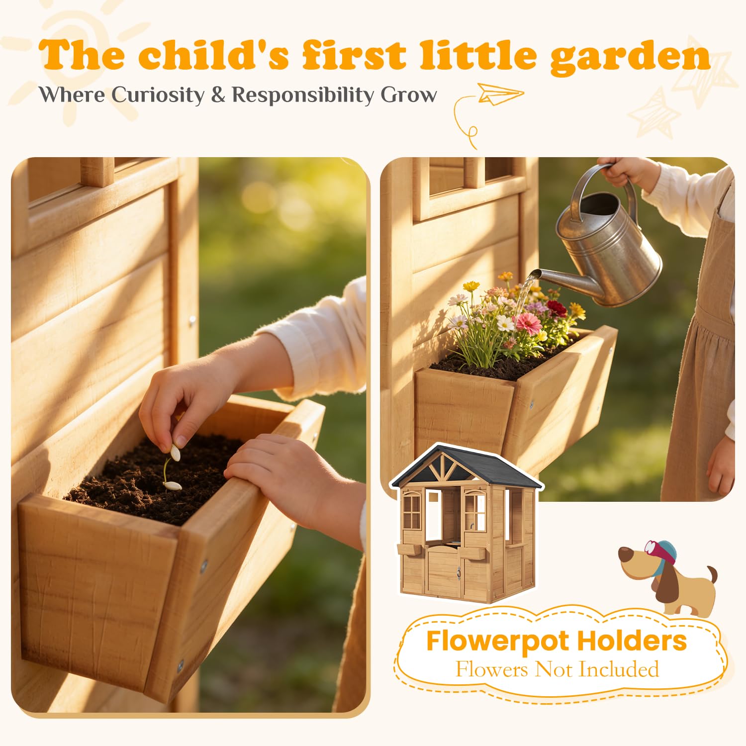 Wooden Kids Playhouse Outdoor  – Kids Outdoor Kitchen Bewertung und Preis