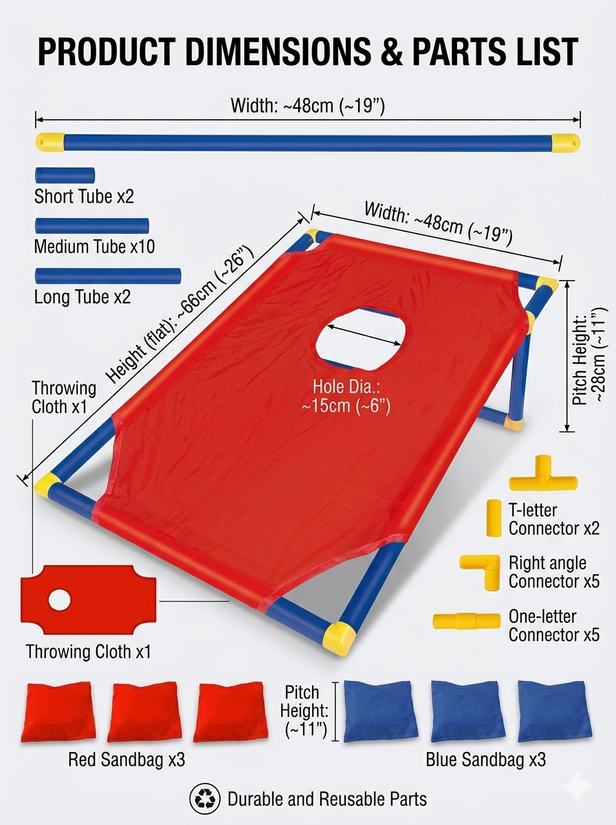 Portable Bean Bag Toss Game-In – Kids Outdoor Bean Bag Bewertung und Preis