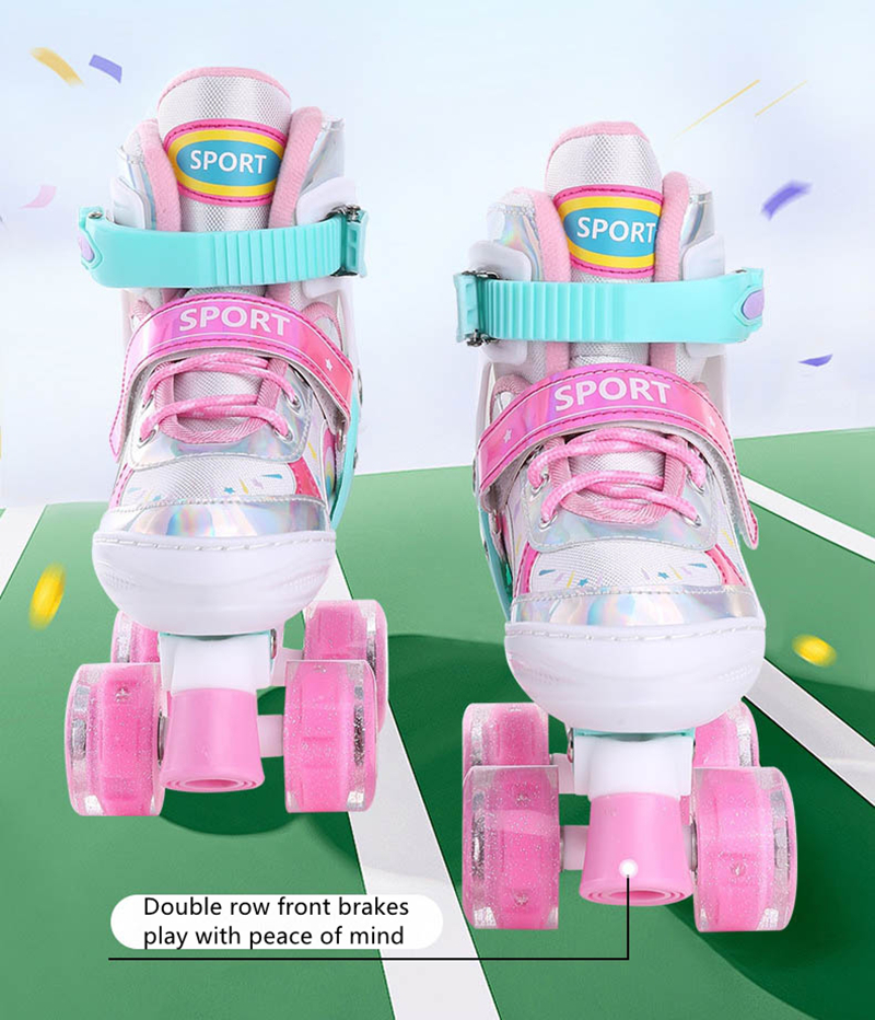 Kids Double Row Roller Skates  – Kids Outdoor Quad Bewertung und Preis