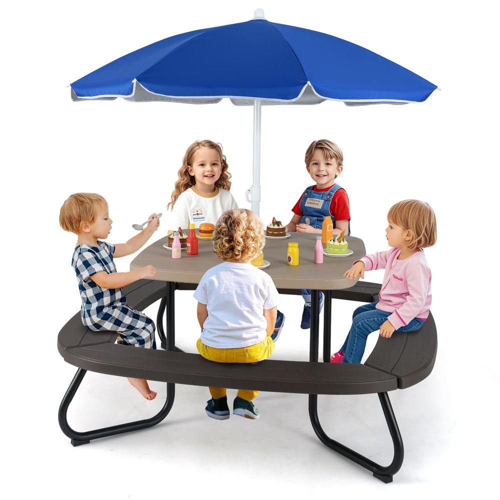 Kids Picnic Table, 8 Person To – Kids Outdoor Table And Chair Set Bewertung und Preis