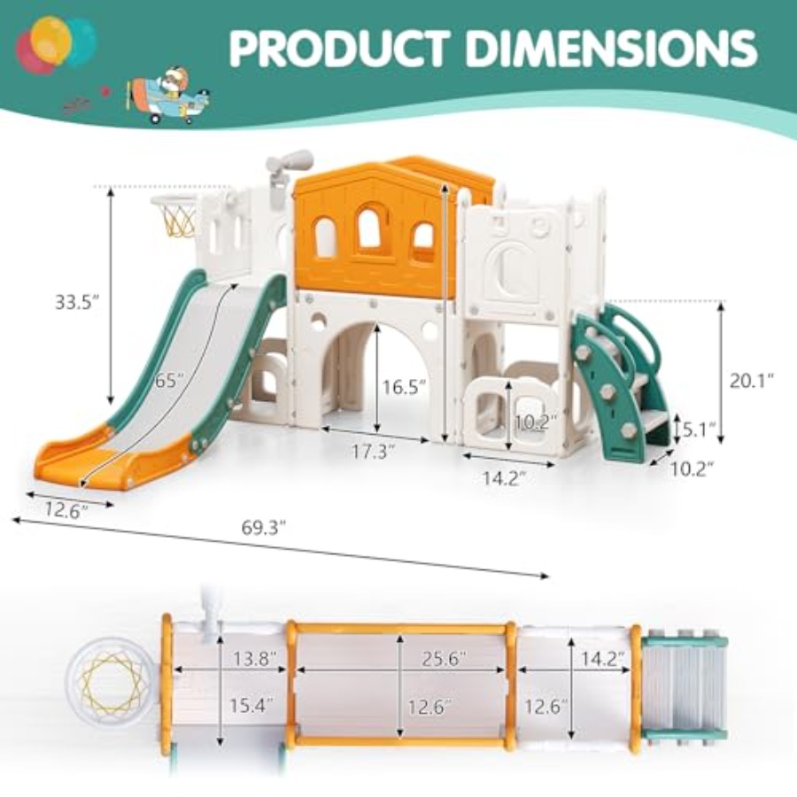 8 in 1 Toddler Slide Set Kid S – Kids Outdoor Climber Bewertung und Preis