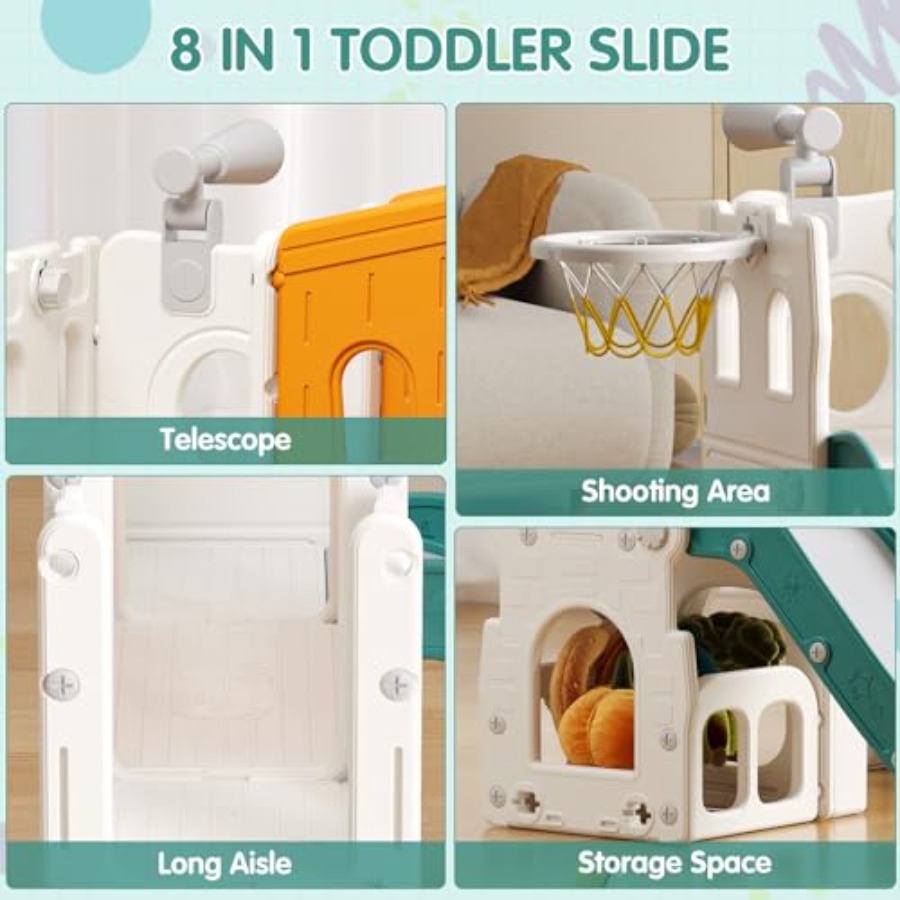 8 in 1 Toddler Slide Set Kid S – Kids Outdoor Climber Bewertung und Preis