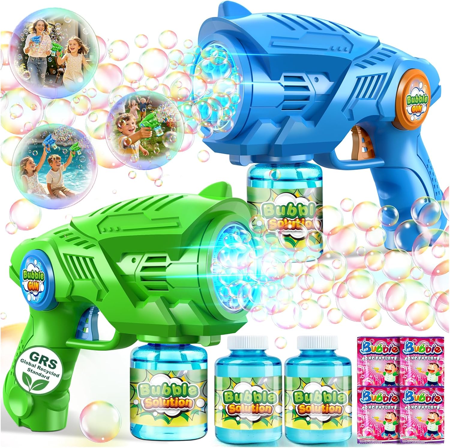 2-Pack Automatic Bubble Guns f – Kids Outdoor Easter Toys Bewertung und Preis