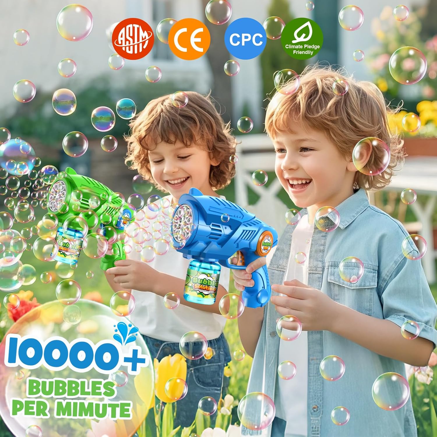 2-Pack Automatic Bubble Guns f – Kids Outdoor Easter Toys Bewertung und Preis